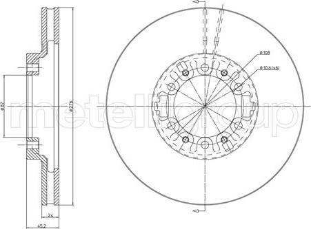 Cifam 800-463 - Спирачен диск vvparts.bg