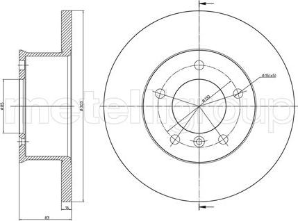 Cifam 800-419 - Спирачен диск vvparts.bg