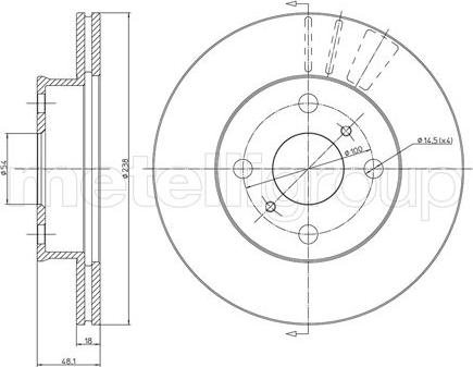 Cifam 800-435 - Спирачен диск vvparts.bg