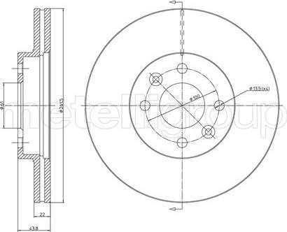 Cifam 800-550C - Спирачен диск vvparts.bg