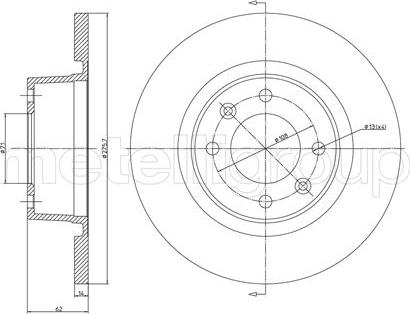 Cifam 800-558C - Спирачен диск vvparts.bg