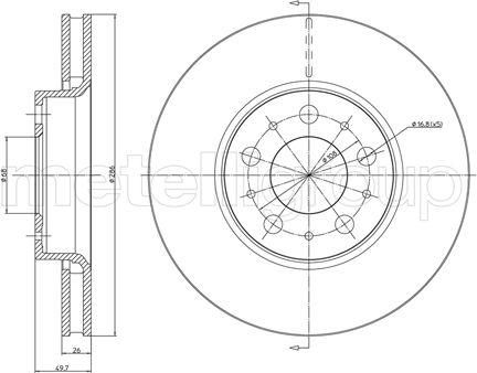 Cifam 800-560C - Спирачен диск vvparts.bg