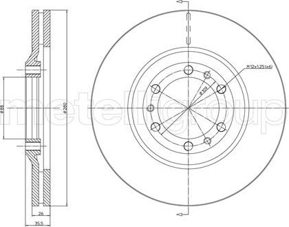 Cifam 800-502 - Спирачен диск vvparts.bg