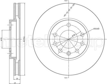 Cifam 800-514C - Спирачен диск vvparts.bg