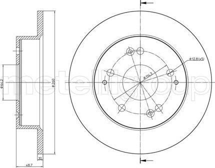 Textar 92125103 - Спирачен диск vvparts.bg