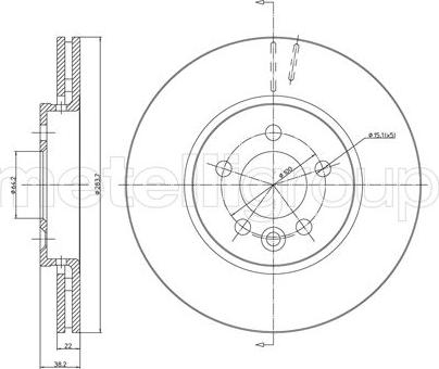 Cifam 800-643 - Спирачен диск vvparts.bg