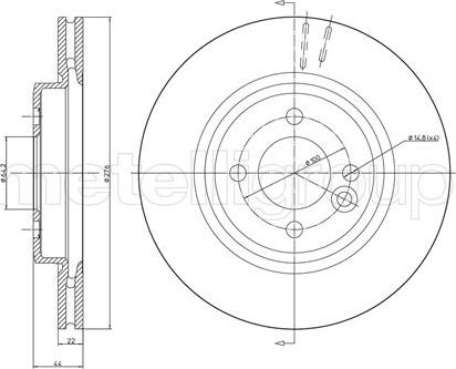 Cifam 800-666C - Спирачен диск vvparts.bg