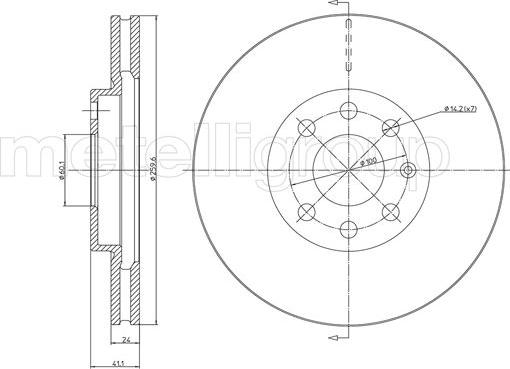 Cifam 800-604C - Спирачен диск vvparts.bg