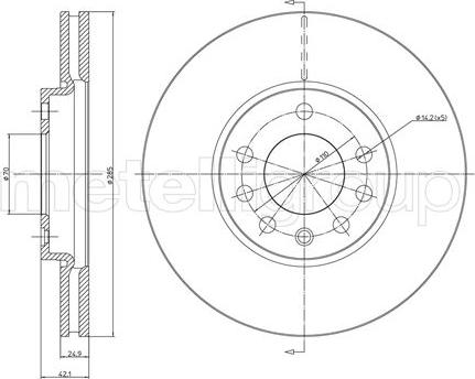 Cifam 800-608C - Спирачен диск vvparts.bg