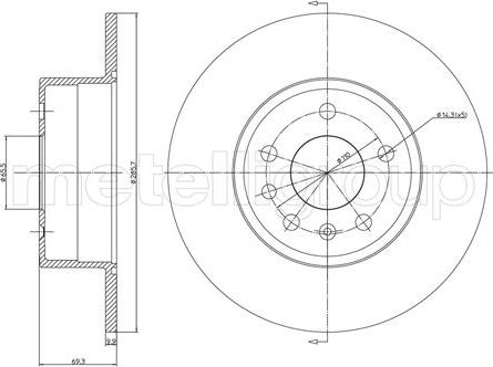 Cifam 800-607C - Спирачен диск vvparts.bg