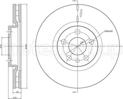 Cifam 800-615C - Спирачен диск vvparts.bg