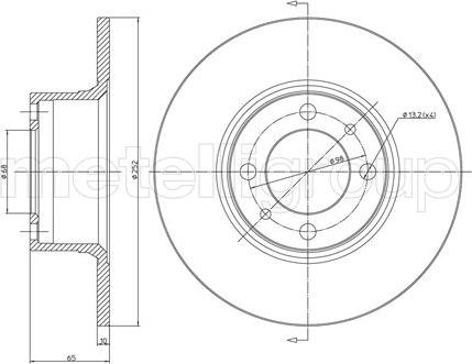 Cifam 800-043 - Спирачен диск vvparts.bg