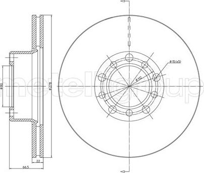 Cifam 800-047 - Спирачен диск vvparts.bg