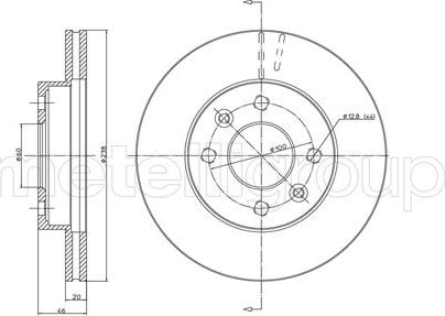 Cifam 800-067 - Спирачен диск vvparts.bg