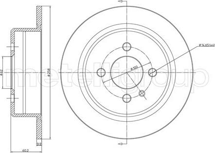 Cifam 800-084 - Спирачен диск vvparts.bg