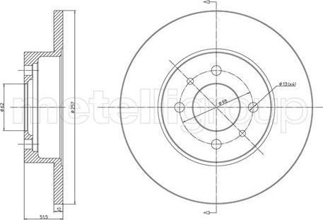 Cifam 800-083 - Спирачен диск vvparts.bg