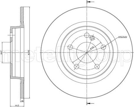 Cifam 800-1463C - Спирачен диск vvparts.bg