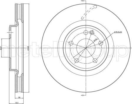 Cifam 800-1462C - Спирачен диск vvparts.bg