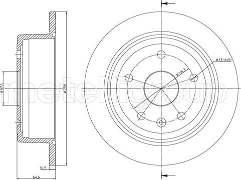 Cifam 800-1488C - Спирачен диск vvparts.bg