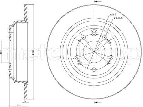 Cifam 800-1420C - Спирачен диск vvparts.bg