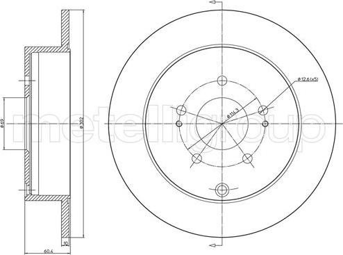 Cifam 800-1543C - Спирачен диск vvparts.bg