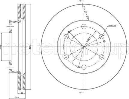 Cifam 800-1558C - Спирачен диск vvparts.bg