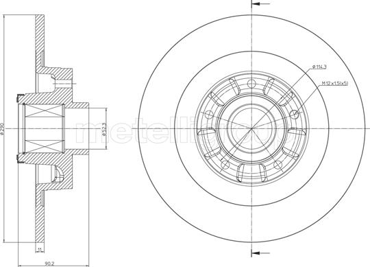 Cifam 800-1502 - Спирачен диск vvparts.bg