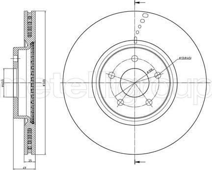 Cifam 800-1512C - Спирачен диск vvparts.bg