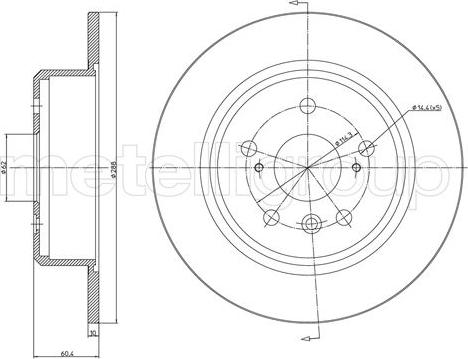 Cifam 800-1586C - Спирачен диск vvparts.bg