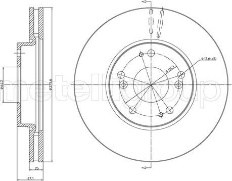 Cifam 800-1536C - Спирачен диск vvparts.bg