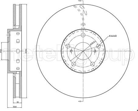 Cifam 800-1538C - Спирачен диск vvparts.bg