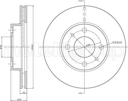 Cifam 800-157 - Спирачен диск vvparts.bg