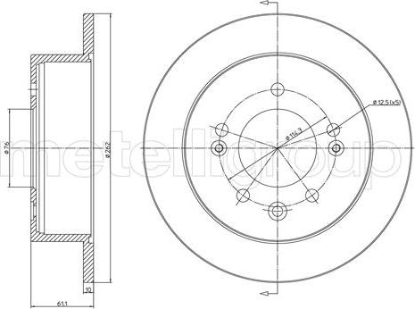 Cifam 800-1691C - Спирачен диск vvparts.bg