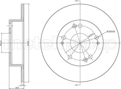 Cifam 800-1648C - Спирачен диск vvparts.bg