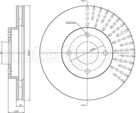 Cifam 800-1659C - Спирачен диск vvparts.bg