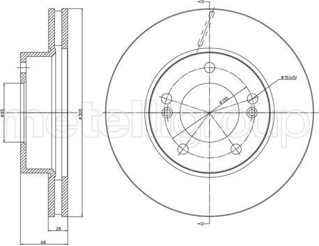 Cifam 800-1652C - Спирачен диск vvparts.bg