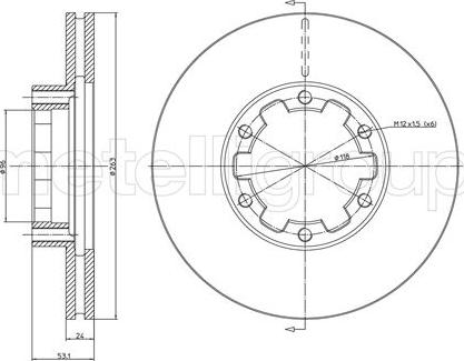 Cifam 800-1614 - Спирачен диск vvparts.bg