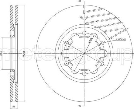 Cifam 800-1618 - Спирачен диск vvparts.bg