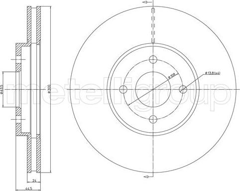 Cifam 800-1673C - Спирачен диск vvparts.bg