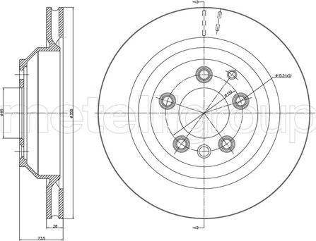 Cifam 800-1090C - Спирачен диск vvparts.bg