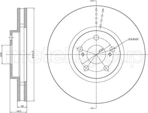 Cifam 800-1059C - Спирачен диск vvparts.bg