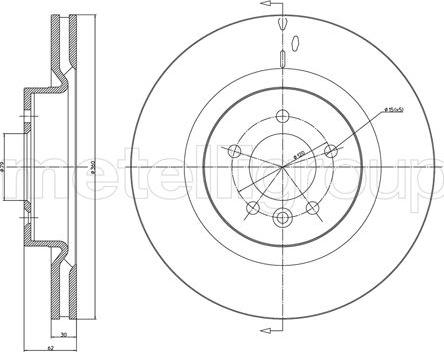 Cifam 800-1067C - Спирачен диск vvparts.bg