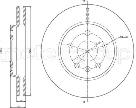 Cifam 800-1006C - Спирачен диск vvparts.bg