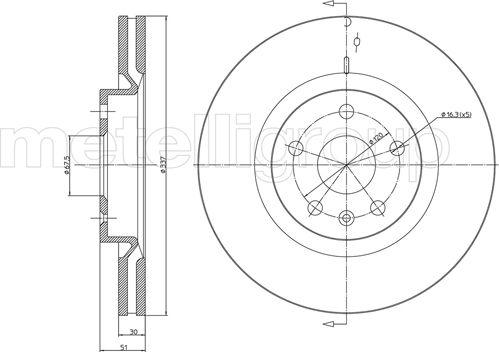 Cifam 800-1007C - Спирачен диск vvparts.bg