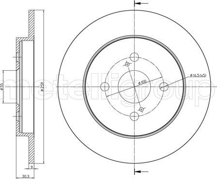 Cifam 800-1013C - Спирачен диск vvparts.bg