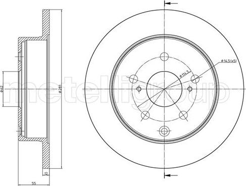 Cifam 800-1012C - Спирачен диск vvparts.bg