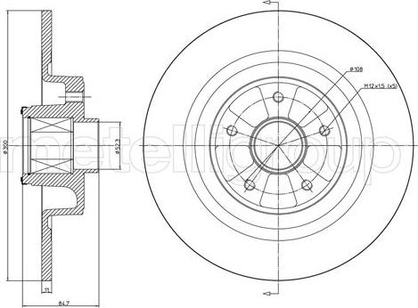 Cifam 800-1089 - Спирачен диск vvparts.bg