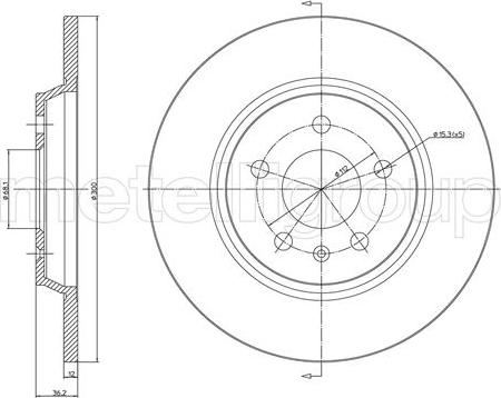 Cifam 800-1032C - Спирачен диск vvparts.bg