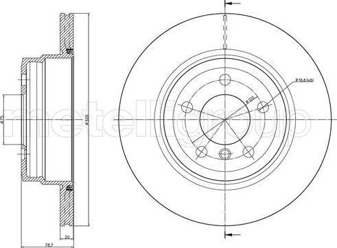 Cifam 800-1025C - Спирачен диск vvparts.bg