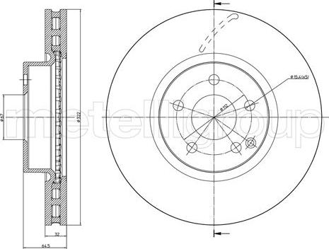 Cifam 800-1026C - Спирачен диск vvparts.bg